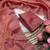 Pink satin woven saree with zari work