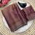 Mauve satin woven saree with zari work
