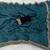 Teal net embroidered saree with sequins work
