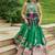 Green Digital Print Cotton Lahenga Choli Set