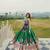 Green Digital Print Cotton Lahenga Choli Set