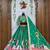 Green Digital Print Cotton Lahenga Choli Set