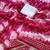 Magenta silk blend printed saree with tie dye