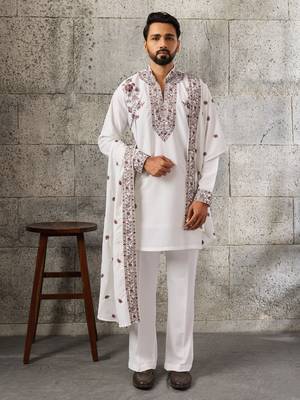 Mens kurta pant with dupatta 1