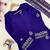 purple color sequin and zari embroidery work crepe kurti palazzo set