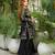 Black Color  Embroidery Sequence Work Faux Georgette Salwar Suit