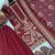 Maroon Color  Embroidery Sequence Work Faux Georgette Salwar Suit