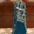 Teal Color  Embroidery Sequence Work Faux Georgette Salwar Suit