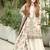 White Color  Embroidery Sequence Work Faux Georgette Salwar Suit