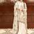 White Color  Embroidery Sequence Work Faux Georgette Salwar Suit