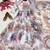 white color digital print with pearl work georgette gown set