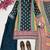 dark teal color digital print malai satin kurti palazzo set