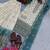 White And teal Color Embroidery Sequence Work Georgette Salwar Suit