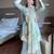 sky blue color digital print cotton kurti palazzo set