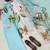 sky blue color digital print cotton kurti palazzo set