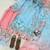 sky blue color digital print cotton kurti palazzo set