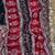 Red Color Ajarak Print And Real Mirror Work Silk Blend Saree