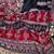 Red Color Ajarak Print And Real Mirror Work Silk Blend Saree