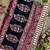 Red Color Ajarak Print And Real Mirror Work Silk Blend Saree