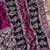 Wine Ajarak Print And Real Mirror Work Silk Blend Saree