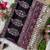 Wine Ajarak Print And Real Mirror Work Silk Blend Saree