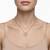 925 Sterling Silver Rose Gold CZ Heart Love Pendant Necklace Set  for Women