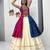 Pink Blue Bandhej Khadi Cotton with Real Mirror Work Chaniya Choli For Navratri
