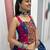 Pink Blue Bandhej Khadi Cotton with Real Mirror Work Chaniya Choli For Navratri