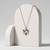 925 Sterling Silver Rose Gold Black & White CZ Hexagram Star of David Pendant Necklace Set for Women