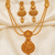 Designer gold plated necklace set