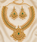 Emerald uncuts bridal jewellery