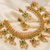 Green color guttapoosalu necklace set