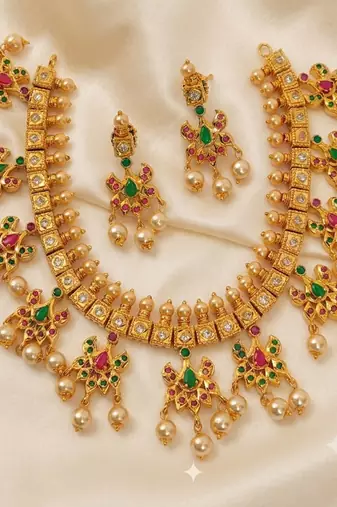 Multicolor guttapoosalu jewellery