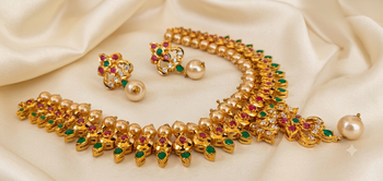 Multicolor uncuts bridal jewellery 2