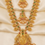 Multicolor peacock temple jewellery