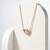 925 Sterling Silver Rose Gold Butterfly & Open Heart Pendant Necklace Set for Women