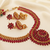 Designer pink kemp necklace set