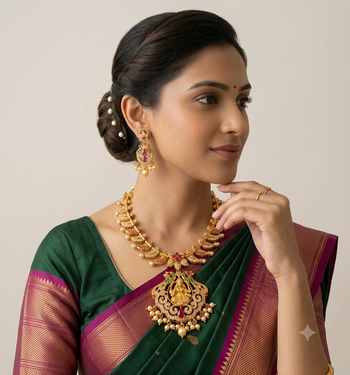 Multicolor ruby temple jewellery 1