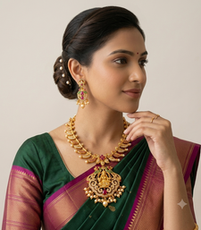 Multicolor ruby temple jewellery