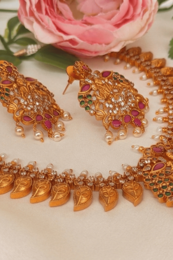 Matt finish temple jewellery