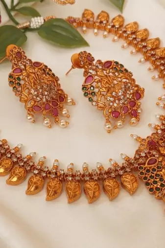 Matt finish temple jewellery