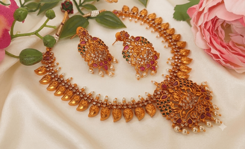Matt finish temple jewellery