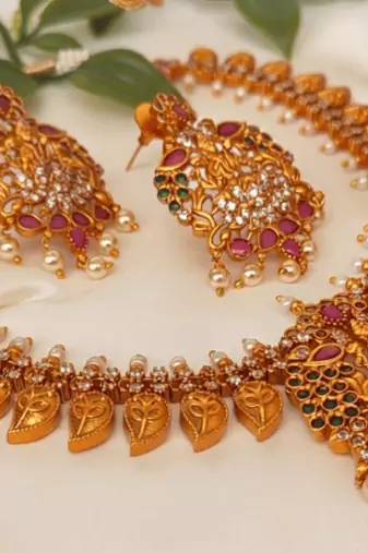Matt finish temple jewellery