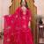 Pink fandy silk party wear embroidery sharara suit set
