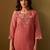 Women Floral Embroidered Regular Thread Work Kurta with Trousers & With Dupatta