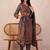 Women Ethnic Motifs Printed Angrakha Pure Cotton Kurta with Trousers & With Dupatta