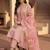 Women Floral Regular Thread Work Kurta with Trousers & With Dupatta