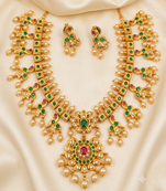 Multicolor guttapoosalu necklace set