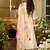 Floral Embroidered A-Line Tie-Up Neck Thread Work Kurta With Trousers & Dupatta