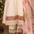 Floral Embroidered A-Line Tie-Up Neck Thread Work Kurta With Trousers & Dupatta